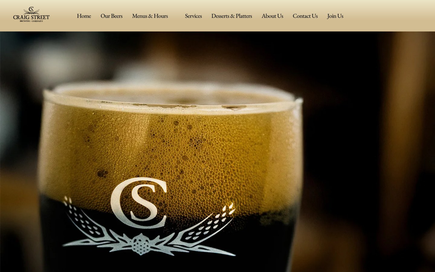 The current homepage